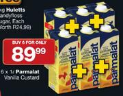 6X1Ltr Parmalat Vanilla Custard