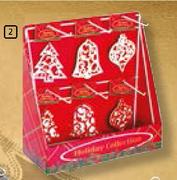 Decorated Wood Tree Decorations Each