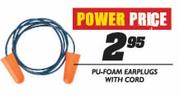 Pu-Foam Earplugs with Cord
