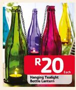 Hanging Tealight Bottle Lantern Each