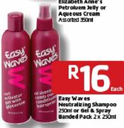 Easy Waves Neutralking Shampoo 250Ml Or Gel & Spray Banded Pack-2x250Ml Each