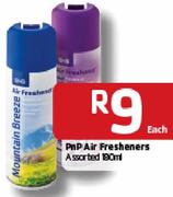 PnP Air Fresheners-180Ml Each