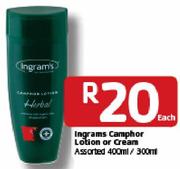 Ingrams Camphor Lotion Or Cream-400/300Ml Each