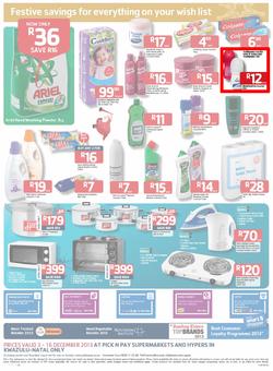 Pick n Pay KwaZulu-Natal- Festive Savings On All Your Holiday Basics ( 03 Dec - 16 Dec 2013 ), page 3