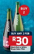  Monis Red Or White Grape Juice-2 x 750ml