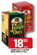 Jungle Oats 1Kg Or Red Berry Flavour - 750g Each