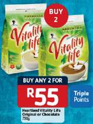Heartland Vitality Life Original Or Chocolate-2x750g