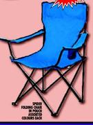 Spider Folding Chair In Pouch Assorted Colours Each
