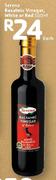 Serena Balsamic Vinegar, White Or Red-500ml Each