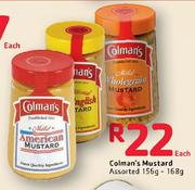 Colman's Mustard Assorted 156g-168g Each