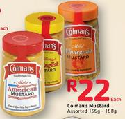 Colman's Mustard-156/168G Each