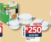 Pyrex Casserole Set-3 Piece