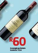 Kanonokop Estate Kadette-750ml