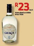 Graca Rose Or White Wine-750ml Each