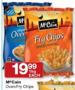 McCain Oven/Fry Chips-1kg Each