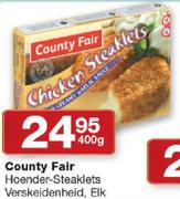 County Fair Hoender Steaklets-400gm