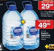Eastern Highlands Still Spring Water-5 x 5Ltr