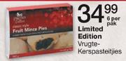 Vrugte-Kerspasteitjies Limited Edition-6 Per Pack