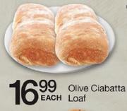 Olive Ciabatta Loaf-Each
