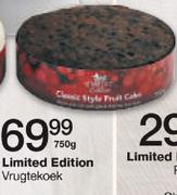 Vrugtekoek Limited Edition-750g 