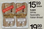 Lupo White Speciality Italian Bread-Each