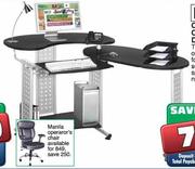 MJS Omega Swivel Computer Desk