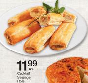 Cocktail Sausage Rolls-6's