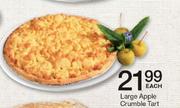 Large Apple Crumble Tart-Each