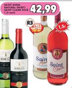 Saint Anna Natural Sweet/Saint Claire Rose-1.5Ltr Each