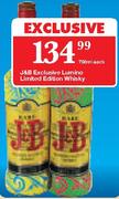 J&B Exclusive Lumino Limited Edition Whisky-750ml Each