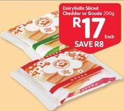 DairyBelle Sliced Cheddar Or Gouda-200g Each