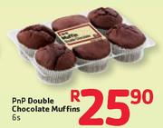 PnP Double Chocolate Muffins-6s