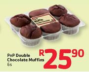PnP Double Chocolate Muffins- 6's