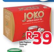 Joko Tagless Teabags-200's