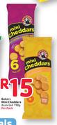 Bakers Mini Cheddars Assorted-198g Per Pack