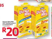 Danone Ultra Mel UHT Vanilla Custard Or Custard Zero-1L Each