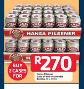 Hansa Pilsener Cans Or Non-Returnable Bottles-24 x 330ml