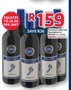 Barefoot Cabernet Sauvignon Or Merlot-6 x 750ml Per Box