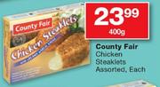 Country Fair Chicken Steaklets Assorted-400g
