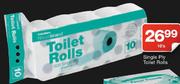 Single Ply Toilet Rolls-10's