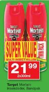 Target Mortein Insekdoder Bandpak-2x300Ml