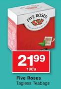 Five Roses Tagless Teabags-100's