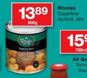 Rhodes Superfine Apricot Jam-900gm
