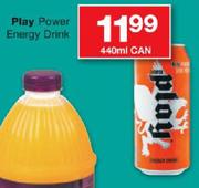 Play Power Energy Drink-440ml Can