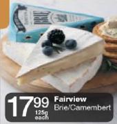 Fairview Brie/Camembert-125gm Each