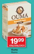 Ouma Rusks-450gm/500gm Each