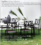 Papillion Dining Collection Lounger On Wheels In Bruno Brown