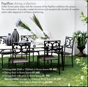 Papillion Dining Collection Side Table In Bruno Brown