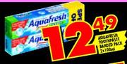 Aquafresh Toothpaste Banded Pack-2 x 100ml
