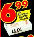 Lux Bath Soap Assorted-200g each